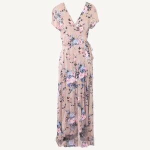 Auguste the Label Floral Wrap Maxi Dress in Blush Size 4 / Size Small
